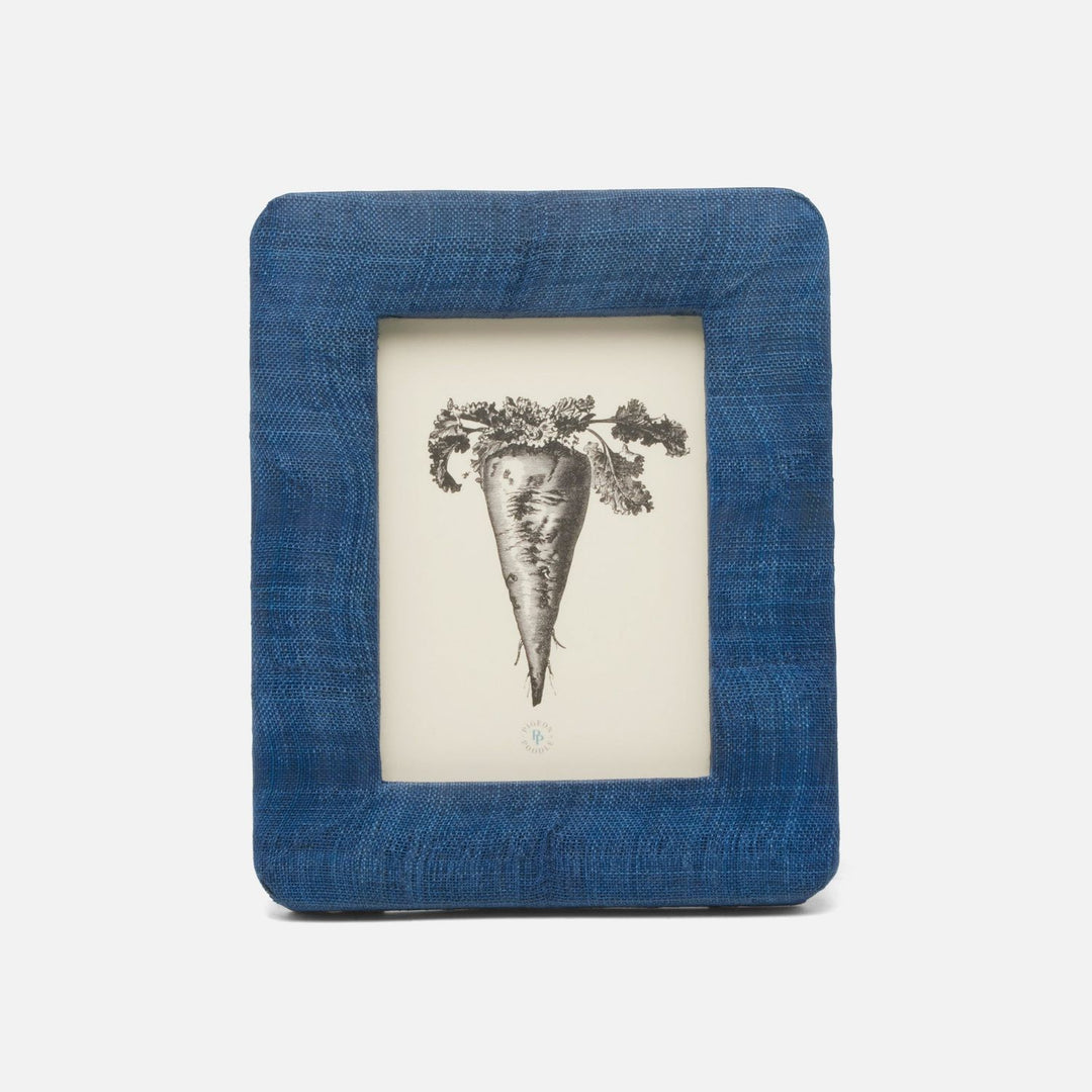 Halle, Navy, Frame, 5"X7", Silken Abaca