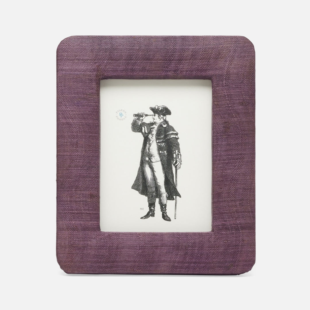 Halle, Purple, Frame, 5"X7", Silken Abaca