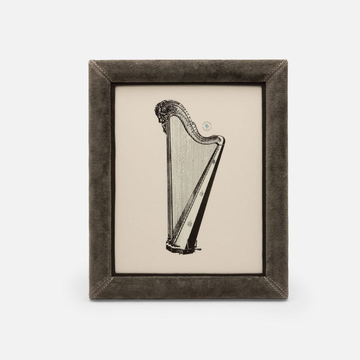 Juneau, Charcoal, Frame, 8"X10", Velvet