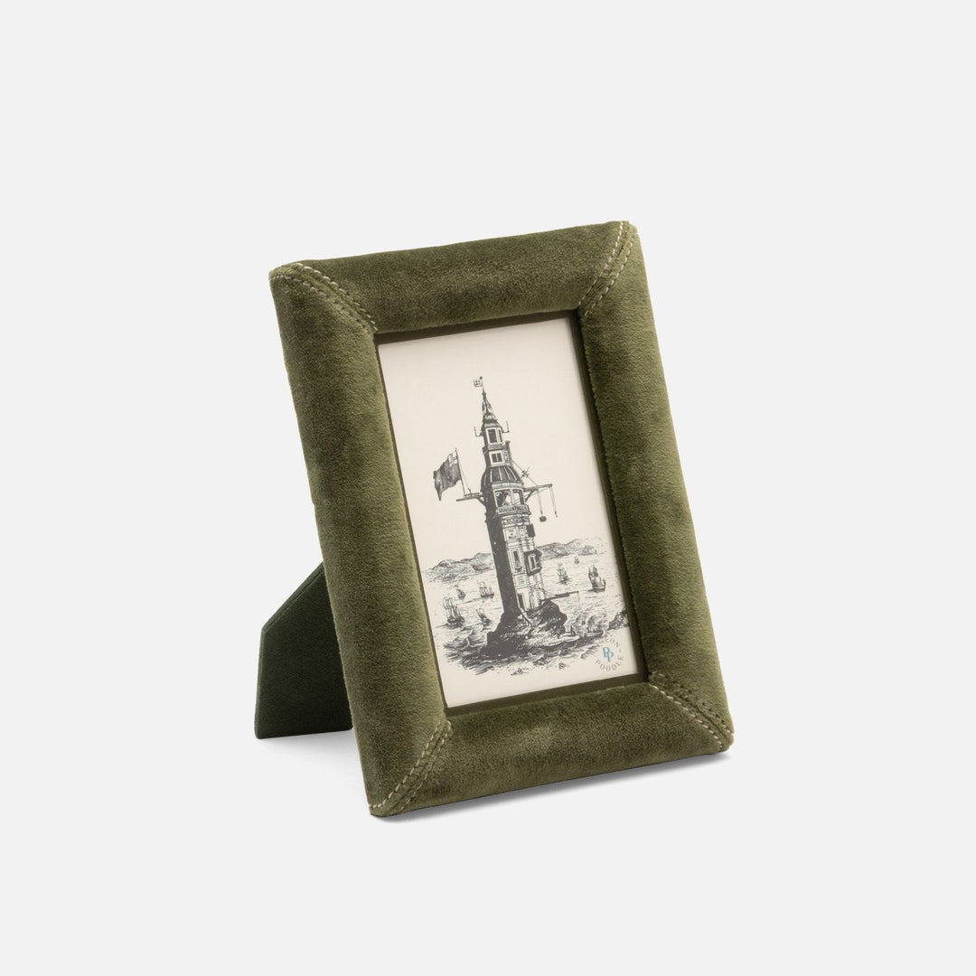 Juneau, Deep Green, Frame, 4"X6", Velvet