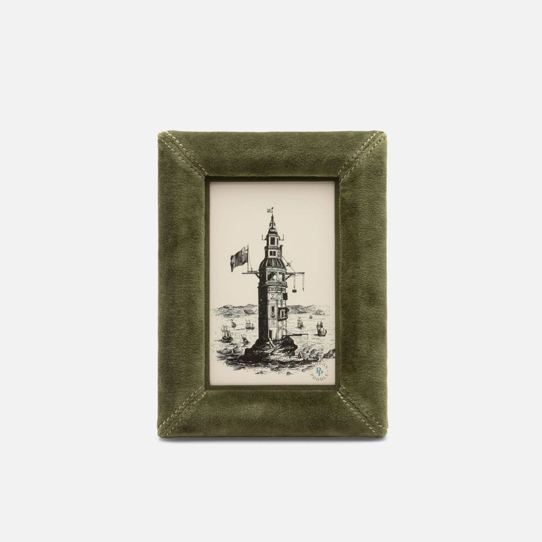 Juneau, Deep Green, Frame, 4"X6", Velvet