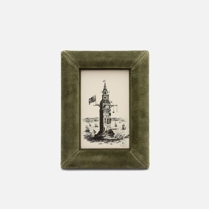 Juneau, Deep Green, Frame, 4"X6", Velvet