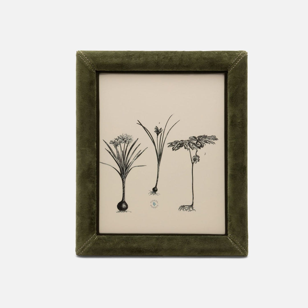 Juneau, Deep Green, Frame, 8"X10", Velvet