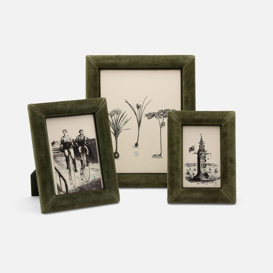 Juneau, Deep Green, Frame, 8"X10", Velvet