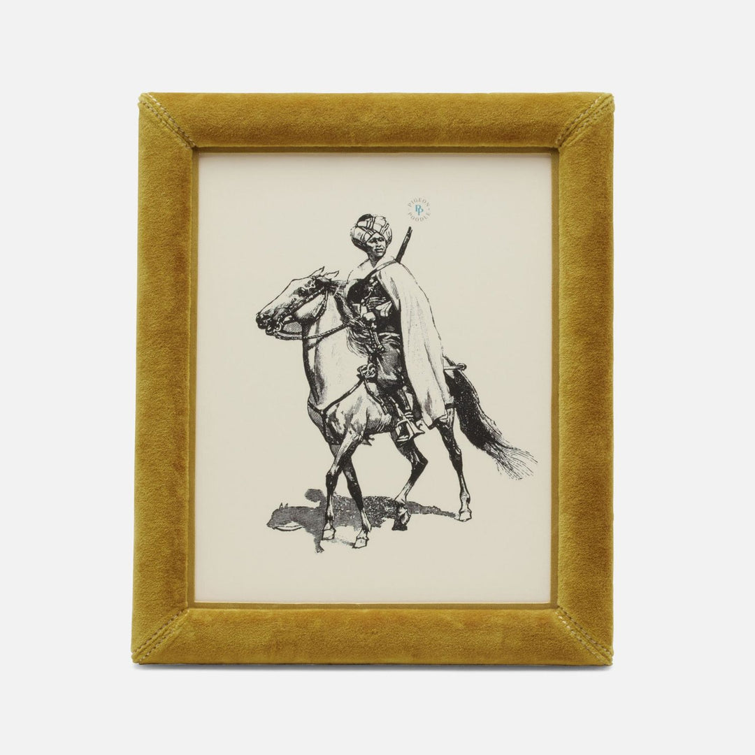 Juneau, Ocher, Frame, 8"X10", Velvet