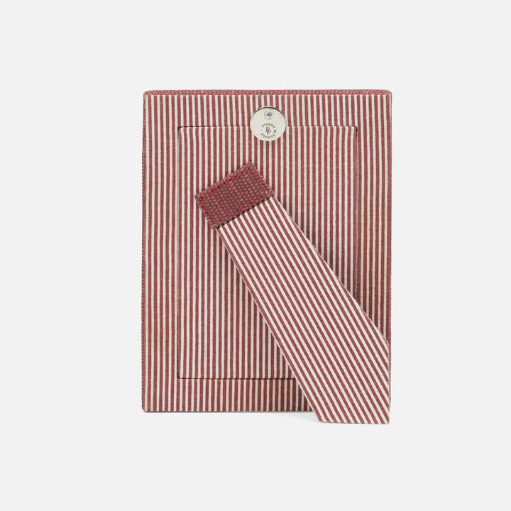 Kemi, Burgundy, Frame, 4"X6", Cotton Jute