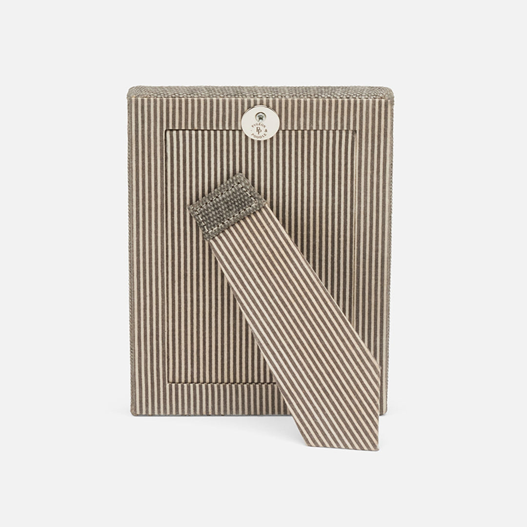 Kemi, Light Gray, Frame, 4"X6", Cotton Jute