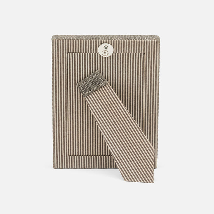 Kemi, Light Gray, Frame, 4"X6", Cotton Jute