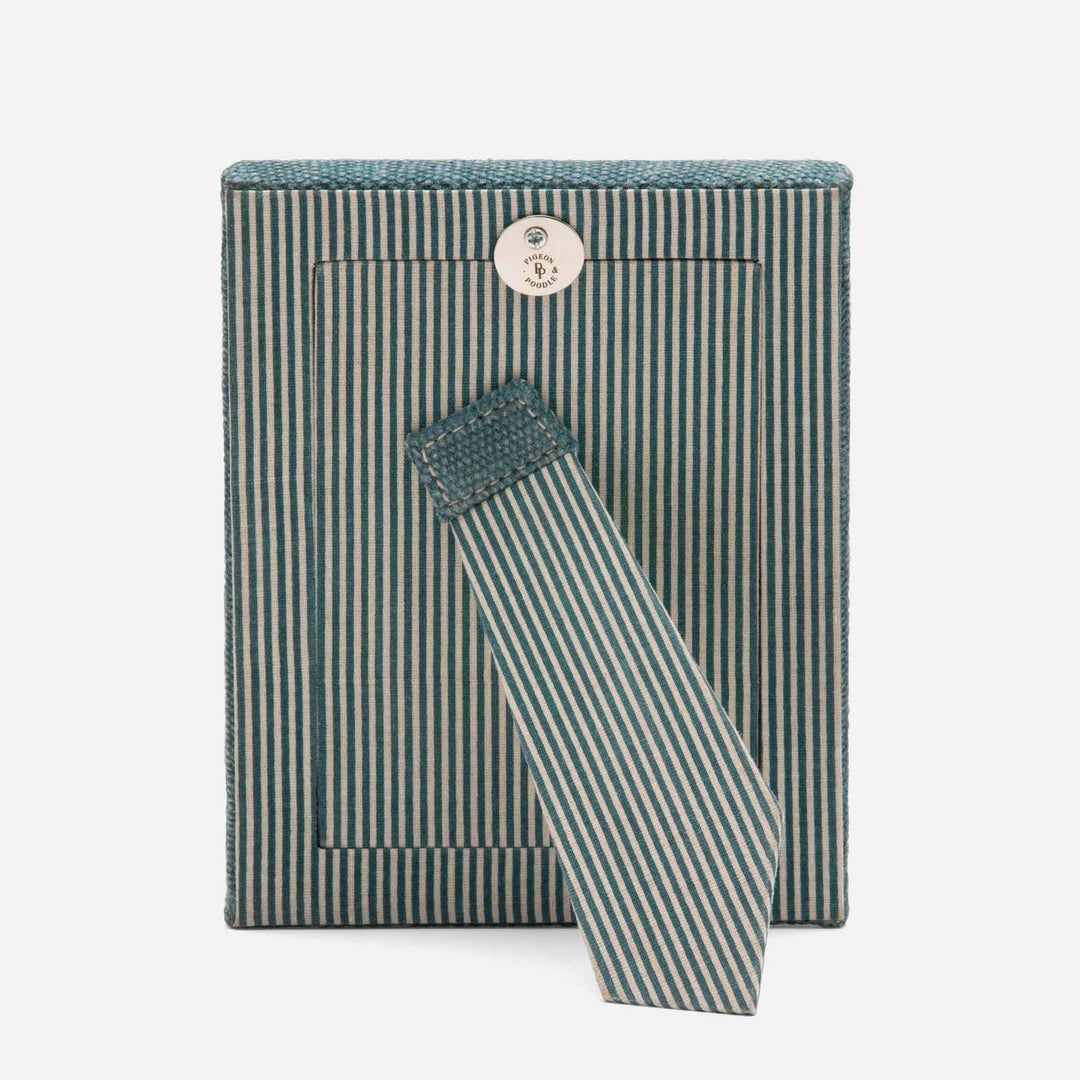 Kemi, Teal, Frame, 4"X6", Cotton Jute