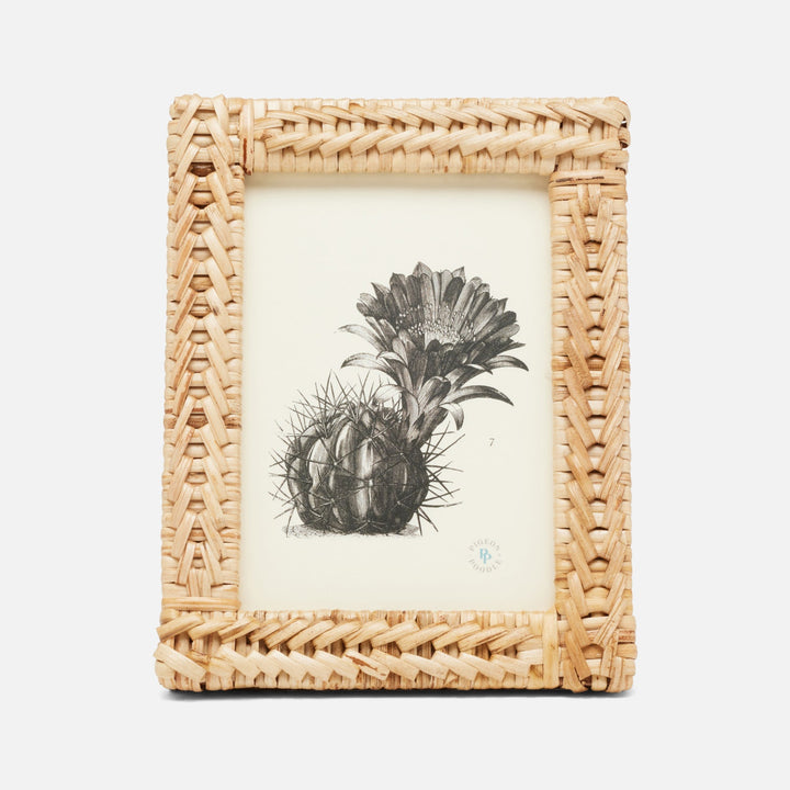 Meribel, Natural, Frame, 5"X7", Woven Bamboo