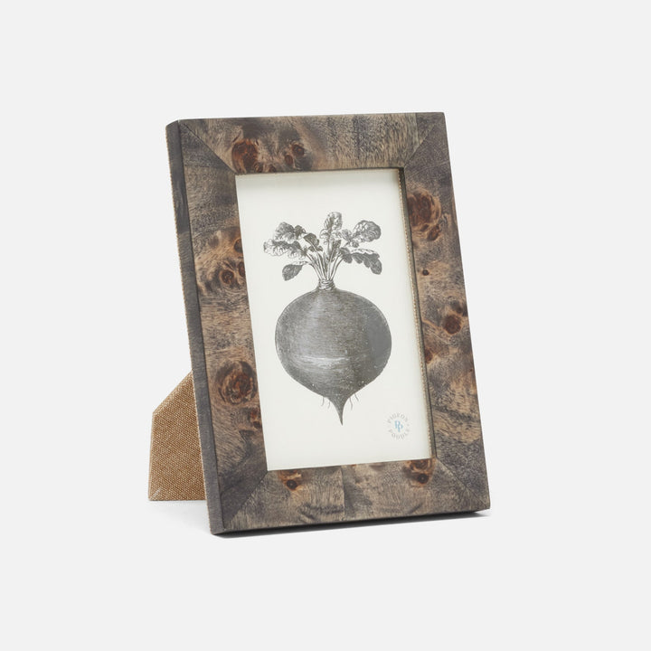 Nelson, Ash Gray, Frame, 4"X6", Mappa Burl