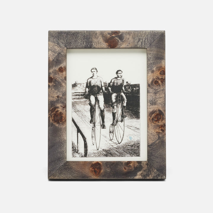 Nelson, Ash Gray, Frame, 5"X7", Mappa Burl