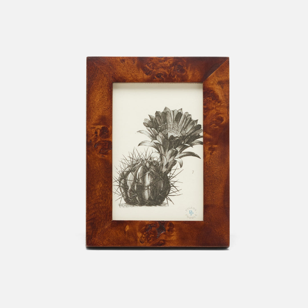 Nelson, Dark Honey, Frame, 4"X6", Mappa Burl
