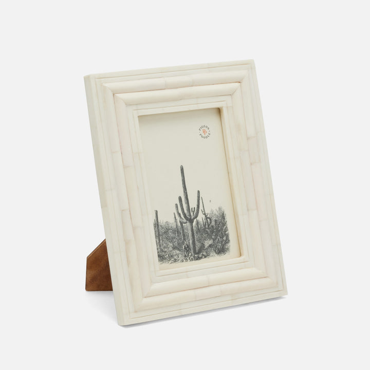 Novara, Natural, Frame, 4"X6", Bone