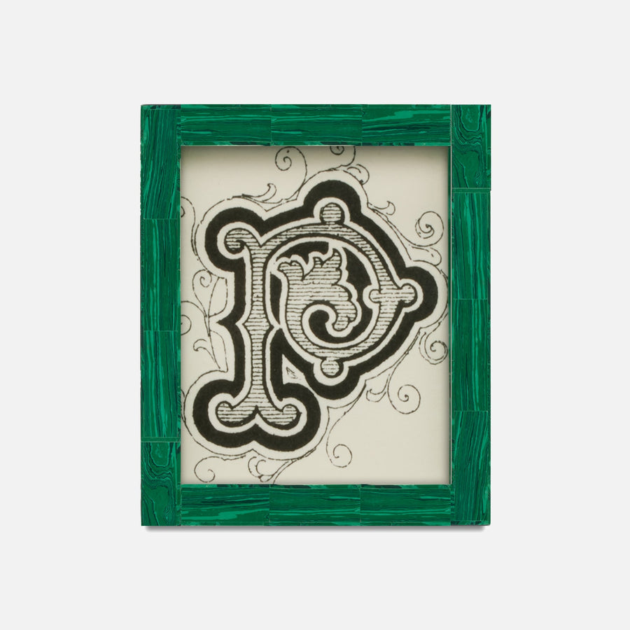 Olten, Malachite Marbled, Frame, 8"X10", Synthetic Stone