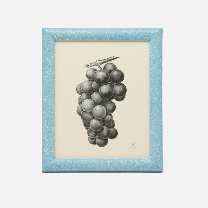 Oxford, Powder Blue, Frame, 8"X10", Realistic Faux Shagreen