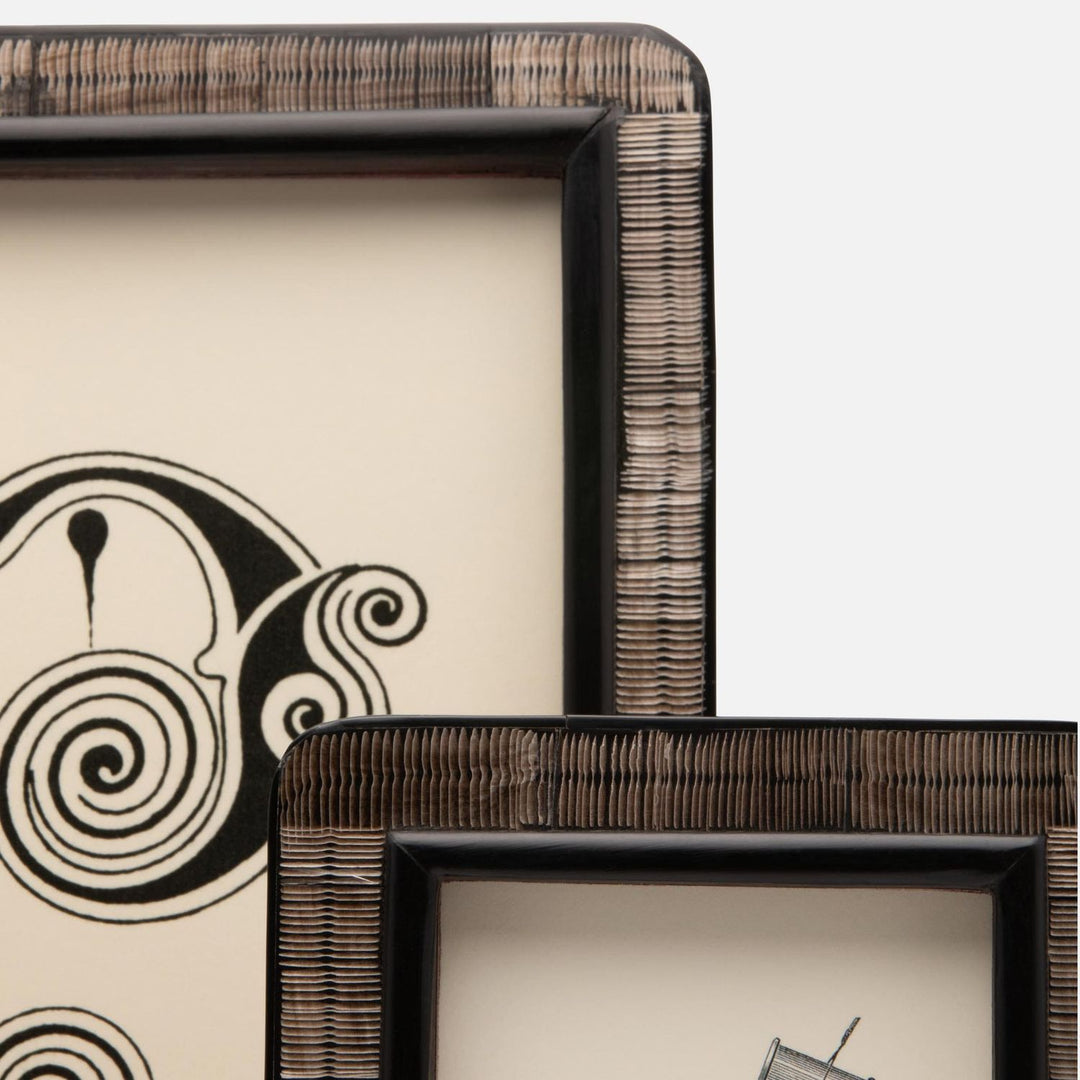 Rauma, Dark, Frame, 8"X10", Chiseled Horn