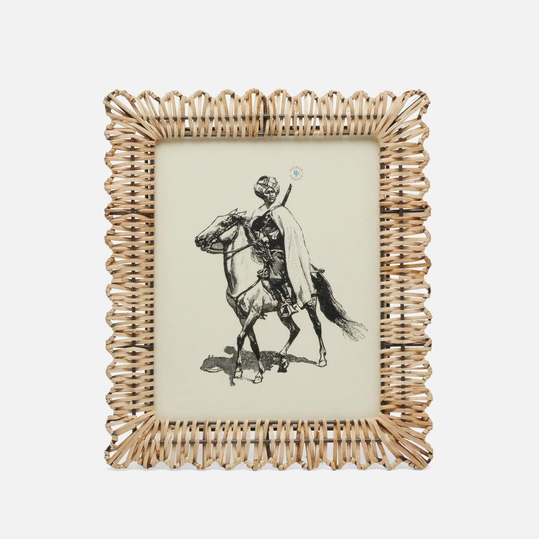 Sevona, Natural, Frame, 8"X10", Bamboo Cane/Metal