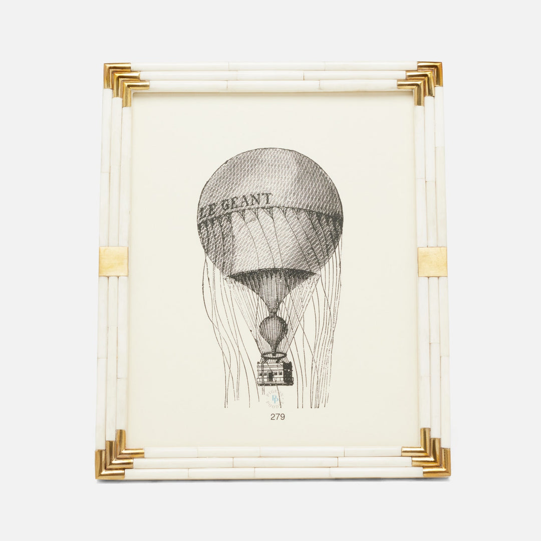Sofia, Natural/Gold, Frame, 8"X10", Bone/Brass