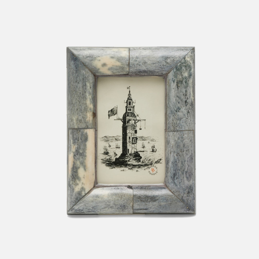 Vannes, Antique Gray, Frame, 4"X6", Bone