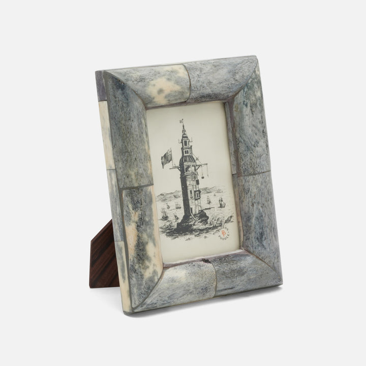 Vannes, Antique Gray, Frame, 4"X6", Bone