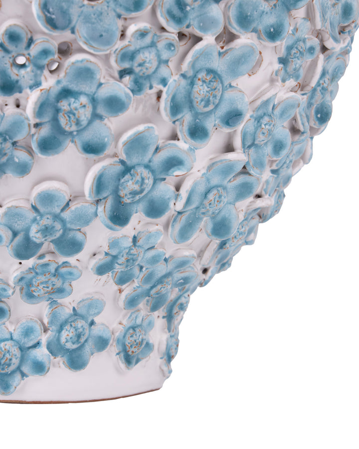 Daisy Blue Vase