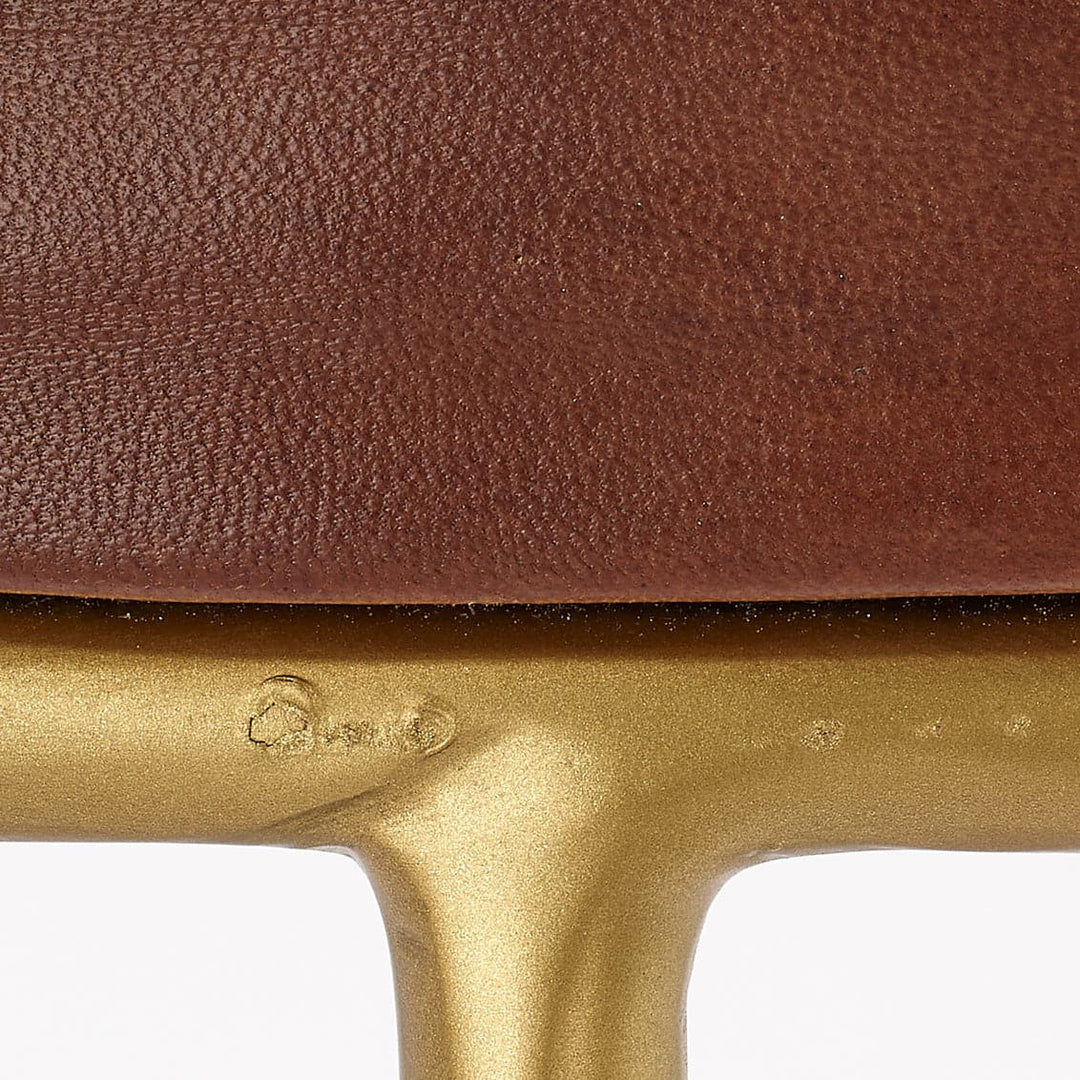 Henry Round Leather Counter Stool-Jamie Young-JAMIEYO-LS20HENCSBR-Stools & OttomansBrown-5-France and Son