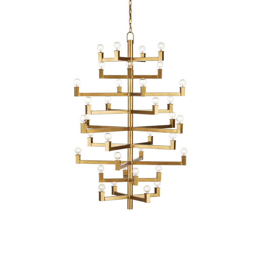 Andre Large Brass Chandelier