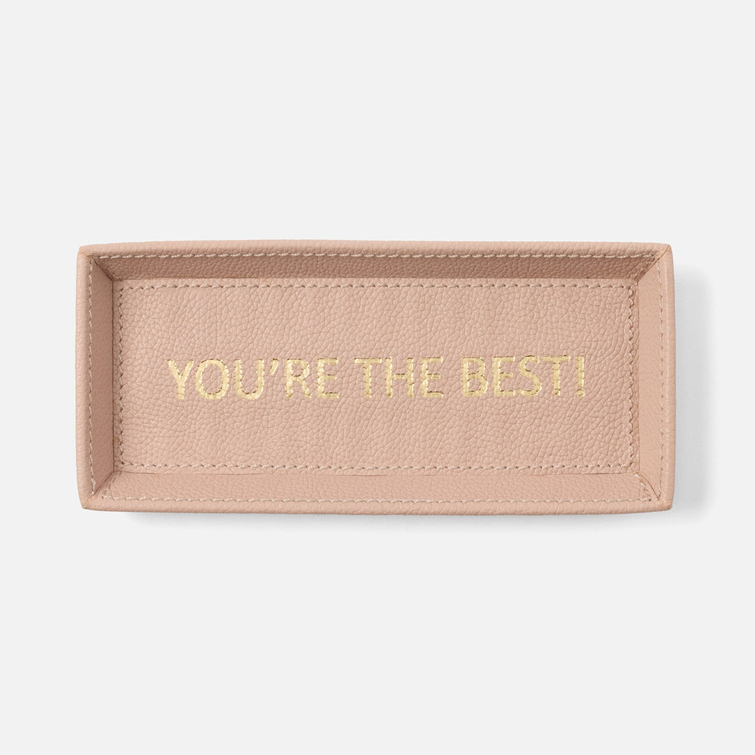Decorah, Dusty Rose, Eyeglass Holder, You'Re The Best, Full-Grain Leather, Pack/2