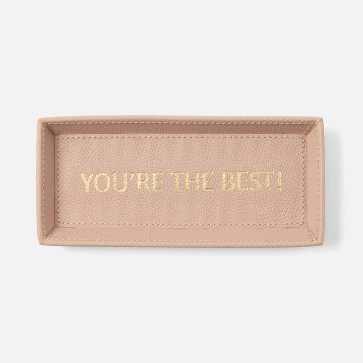Decorah, Dusty Rose, Eyeglass Holder, You'Re The Best, Full-Grain Leather, Pack/2