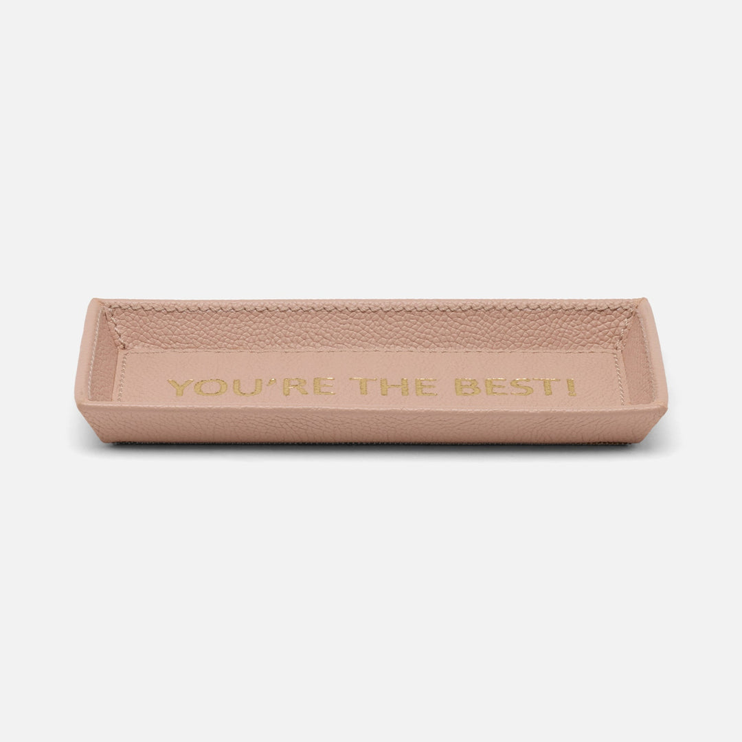 Decorah, Dusty Rose, Eyeglass Holder, You'Re The Best, Full-Grain Leather, Pack/2
