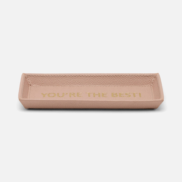 Decorah, Dusty Rose, Eyeglass Holder, You'Re The Best, Full-Grain Leather, Pack/2