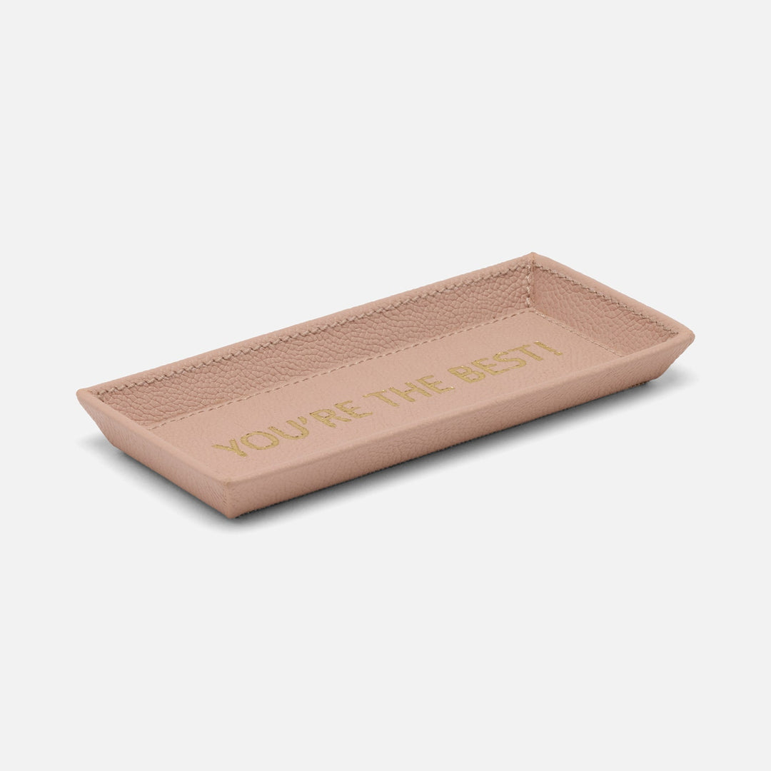 Decorah, Dusty Rose, Eyeglass Holder, You'Re The Best, Full-Grain Leather, Pack/2