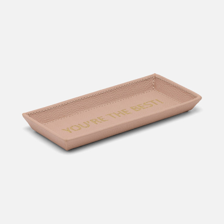 Decorah, Dusty Rose, Eyeglass Holder, You'Re The Best, Full-Grain Leather, Pack/2