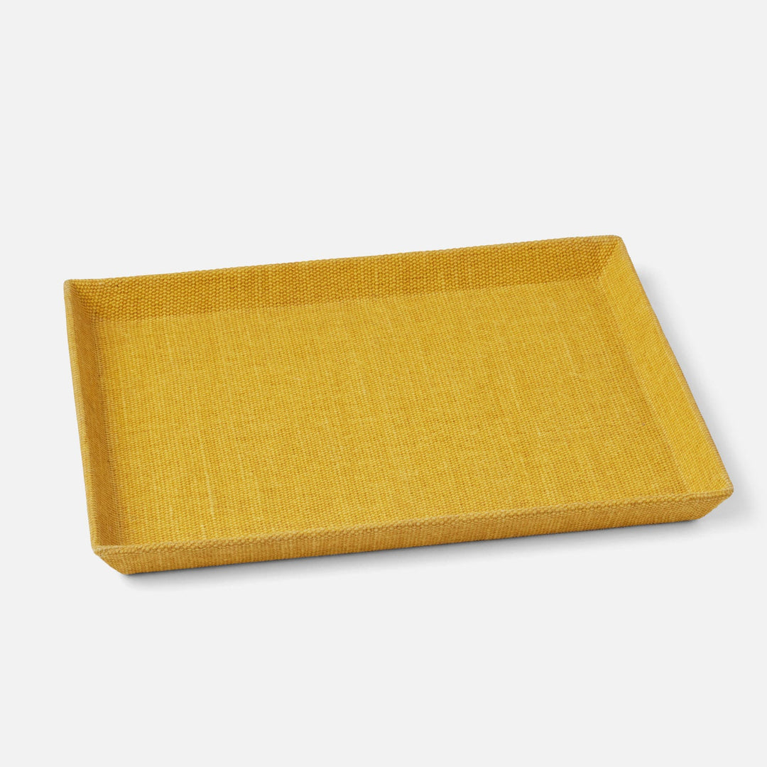 Dresden, Dark Yellow, Tray, Rectangular Tapered, Large, Cotton Jute Pack/2