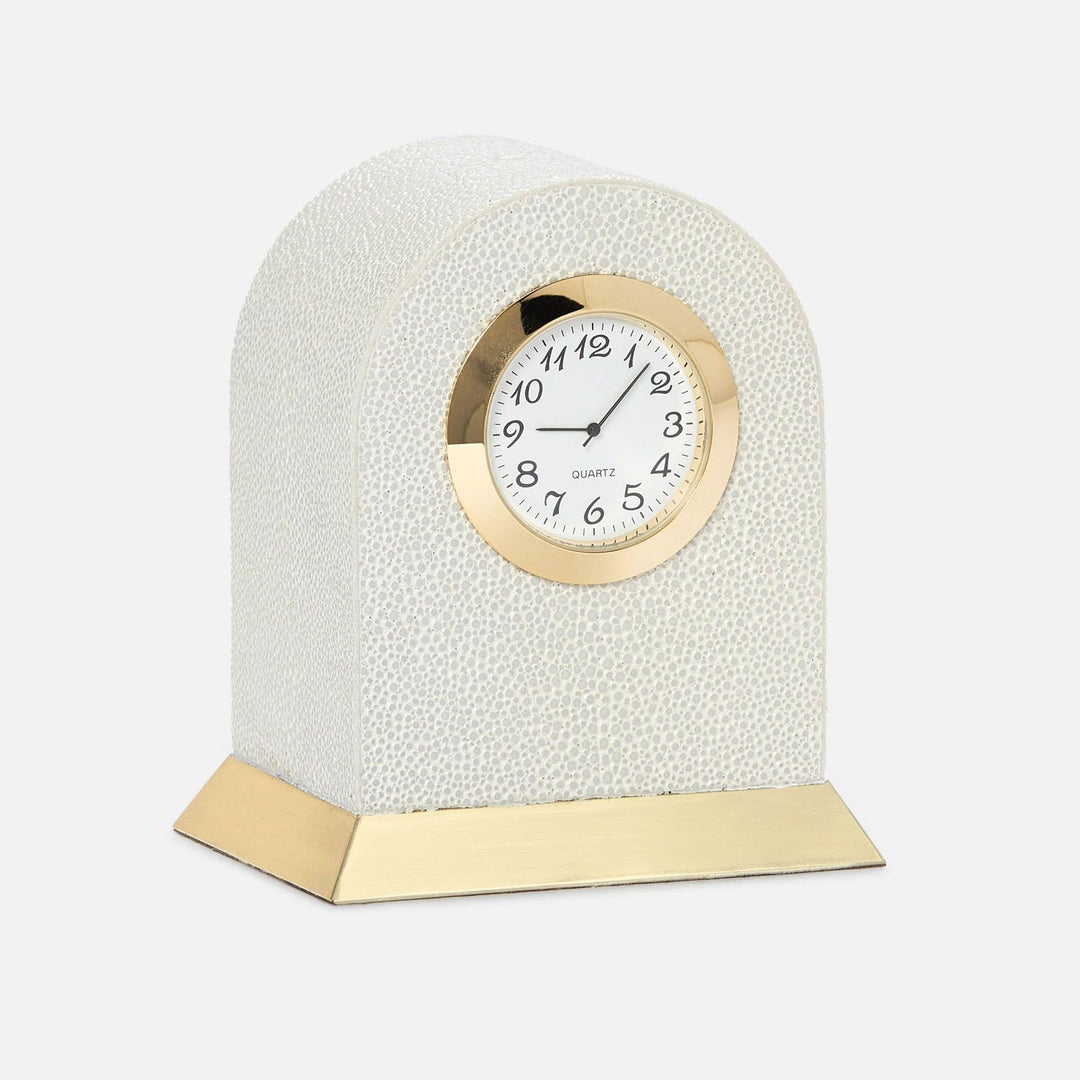 Fondi, Blanc Br, Clock, Realistic Faux Shagreen, M/2