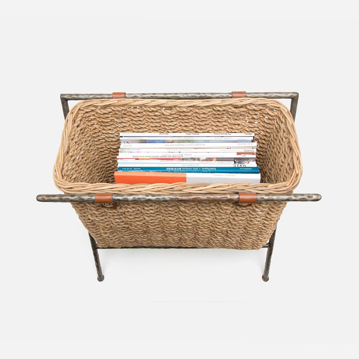 Hemley, Natural, Magazine Rack, Woven Seagrass