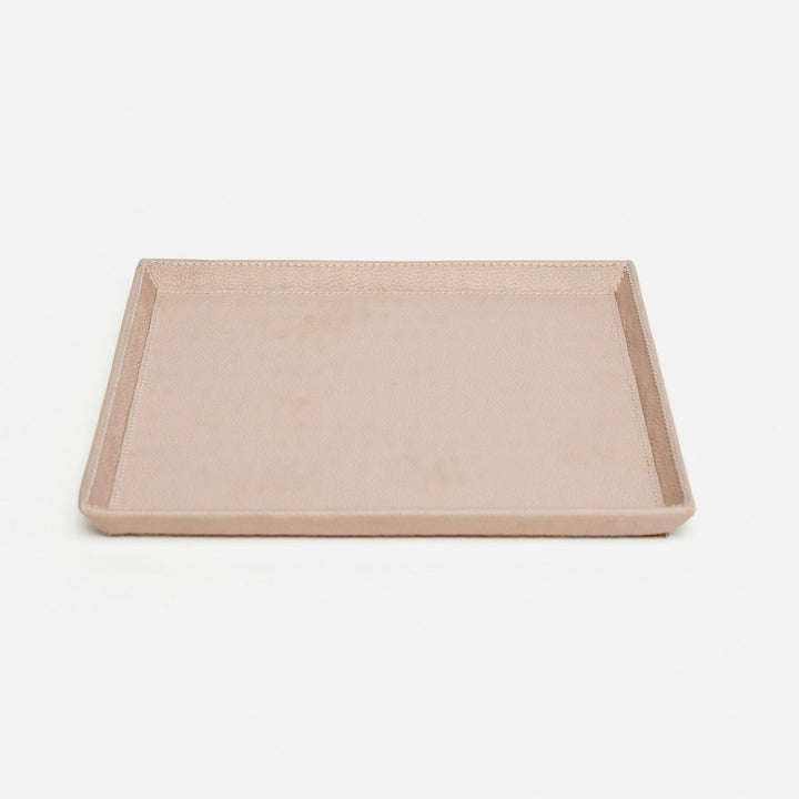 Marcel, Dusty Rose, Tray, Large, Square, Full-Grain Leather, M/2
