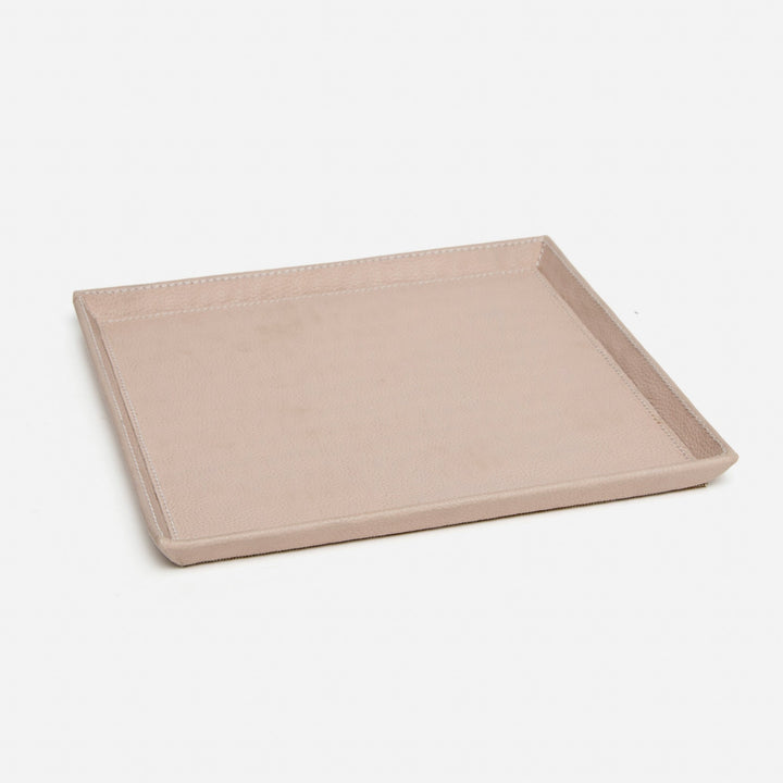 Marcel, Dusty Rose, Tray, Large, Square, Full-Grain Leather, M/2