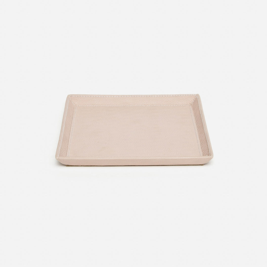 Marcel, Dusty Rose, Tray, Small, Square, Full-Grain Leather, M/2