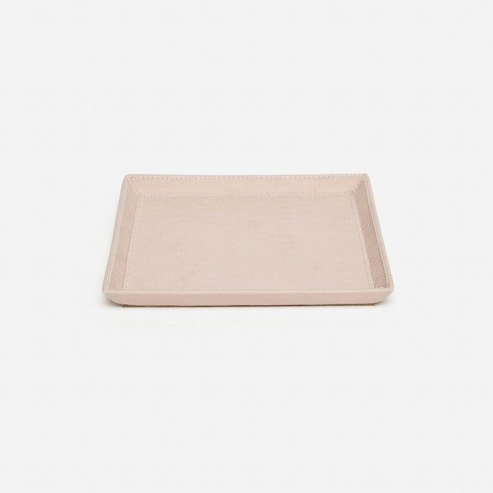 Marcel, Dusty Rose, Tray, Small, Square, Full-Grain Leather, M/2