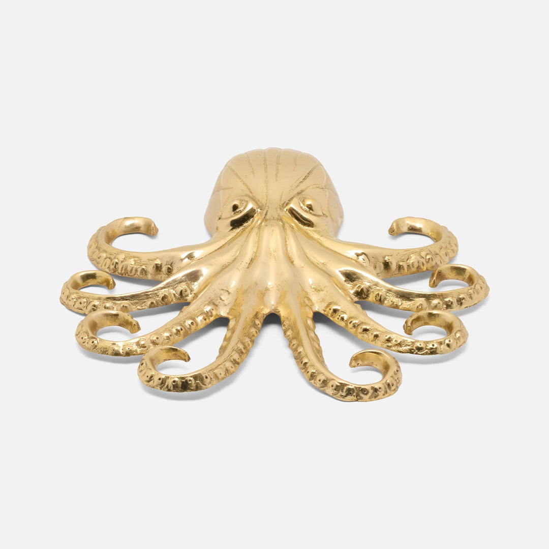 Varnell, Gold, Octopus Paperweight, Brass, Pack/2