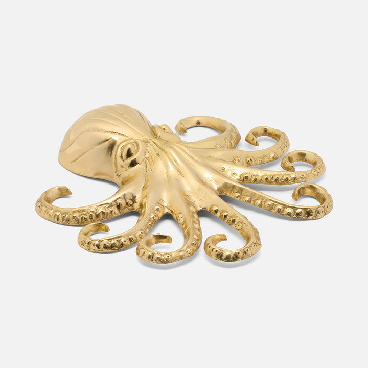Varnell, Gold, Octopus Paperweight, Brass, Pack/2