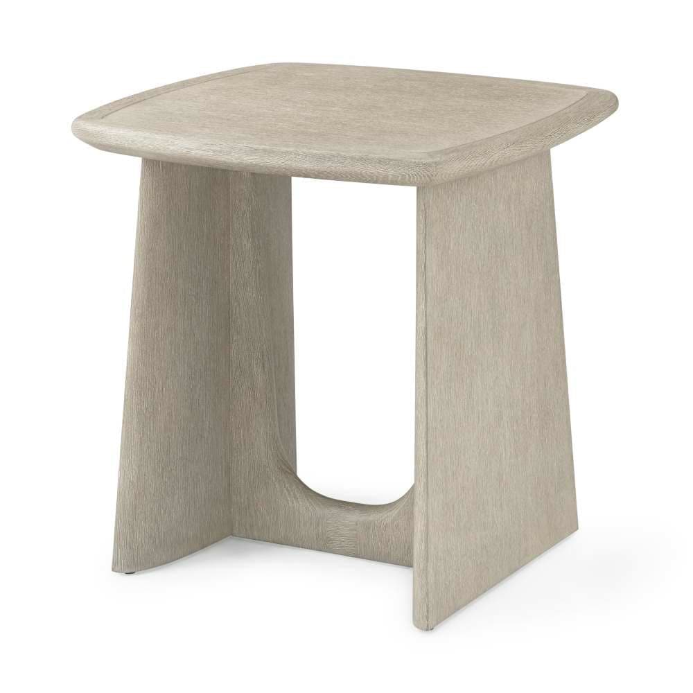 Repose Square Side Table-Theodore Alexander-THEO-TA50177.C322-Side TablesGrey Oak-1-France and Son