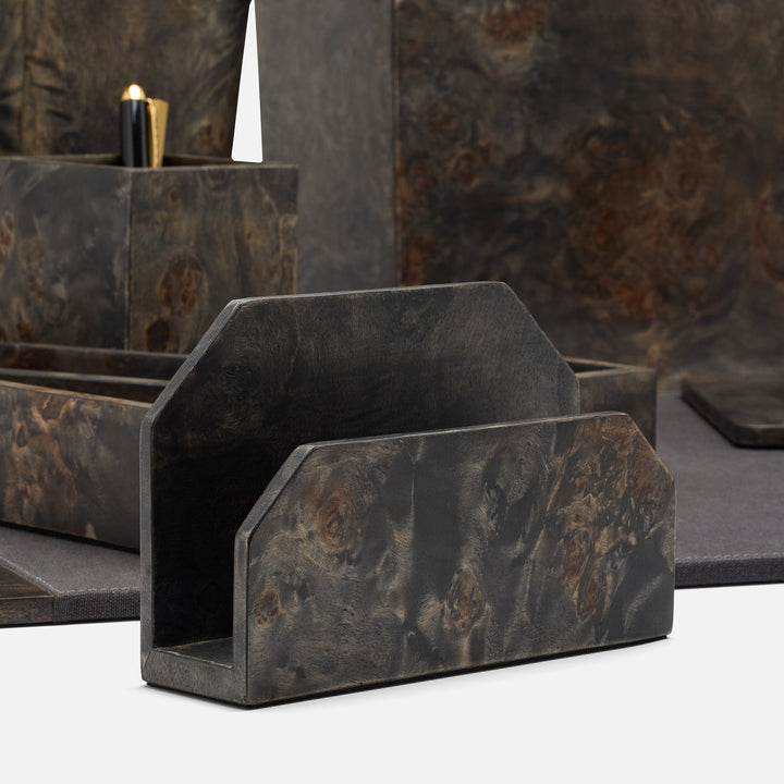 Chandler, Ash Gray, Letter Tray Set: Letter Tray, Envelope Holder, Pencil Tray, And Pencil Holder, M