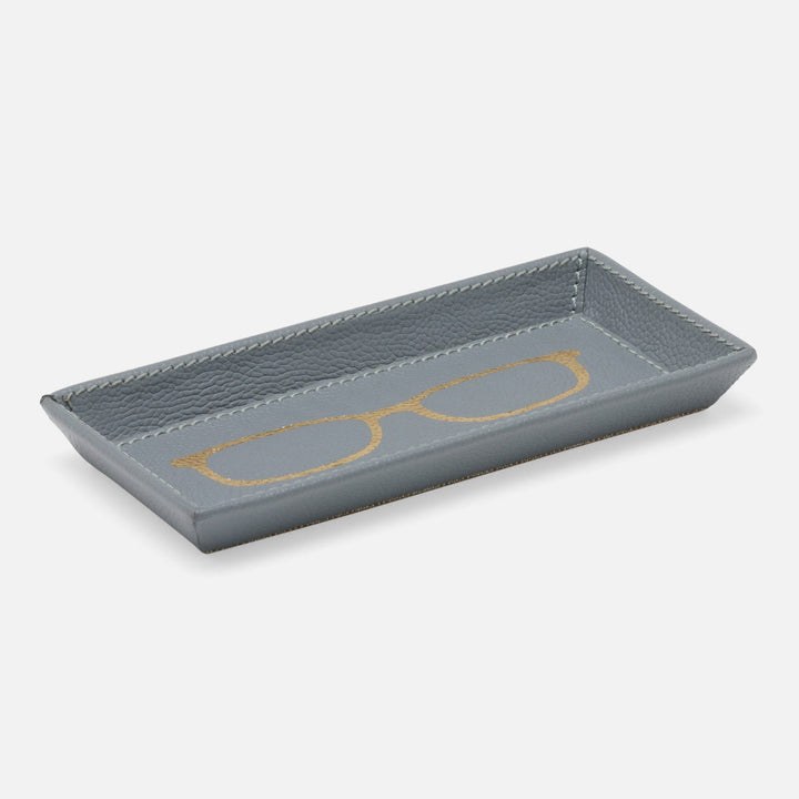 Decorah, Dark Gray, Eyeglass Holder, Glasses, Full-Grain Leather, Pack/2