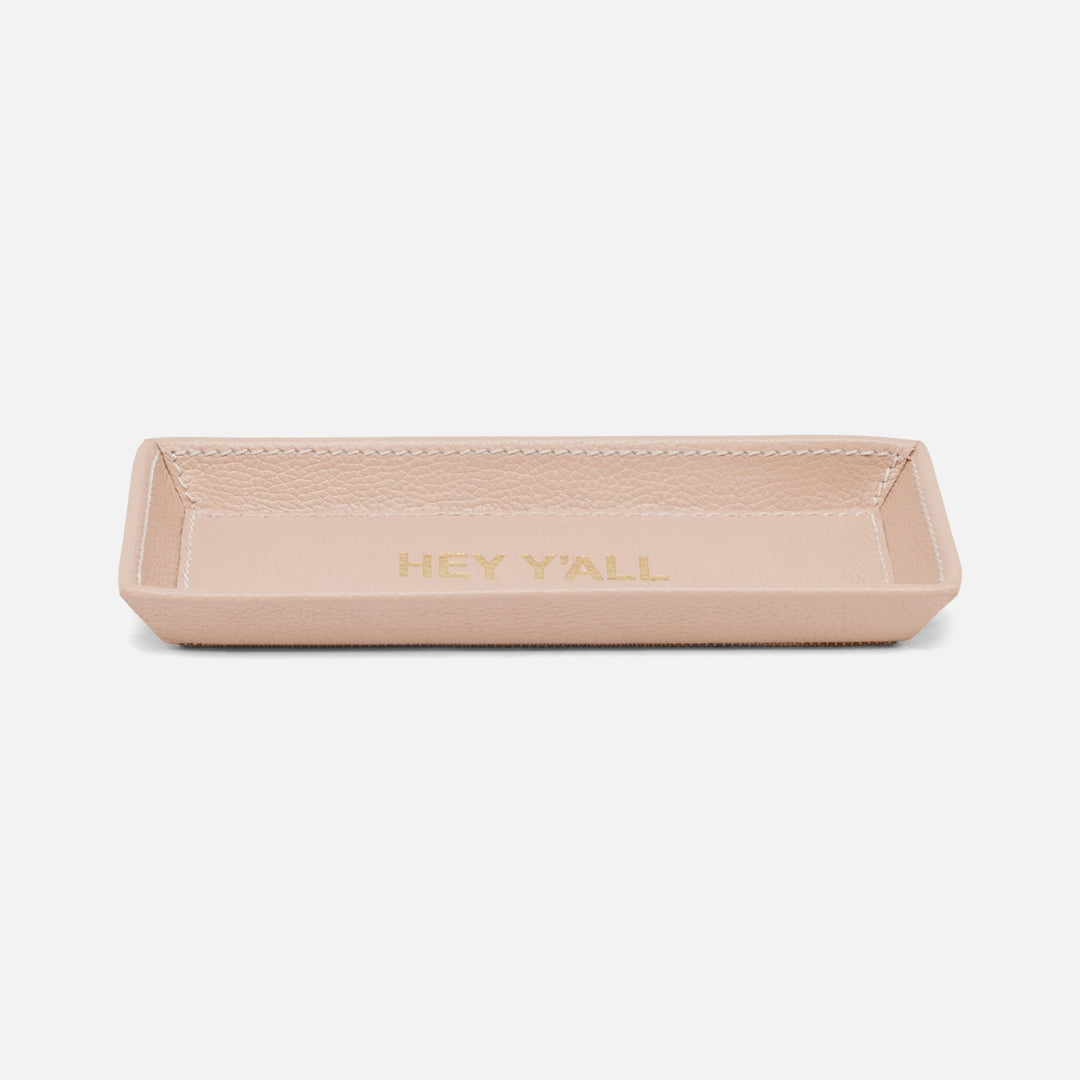 Decorah, Dusty Rose, Eyeglass Holder, Hey Y'All, Full-Grain Leather, Pack/2