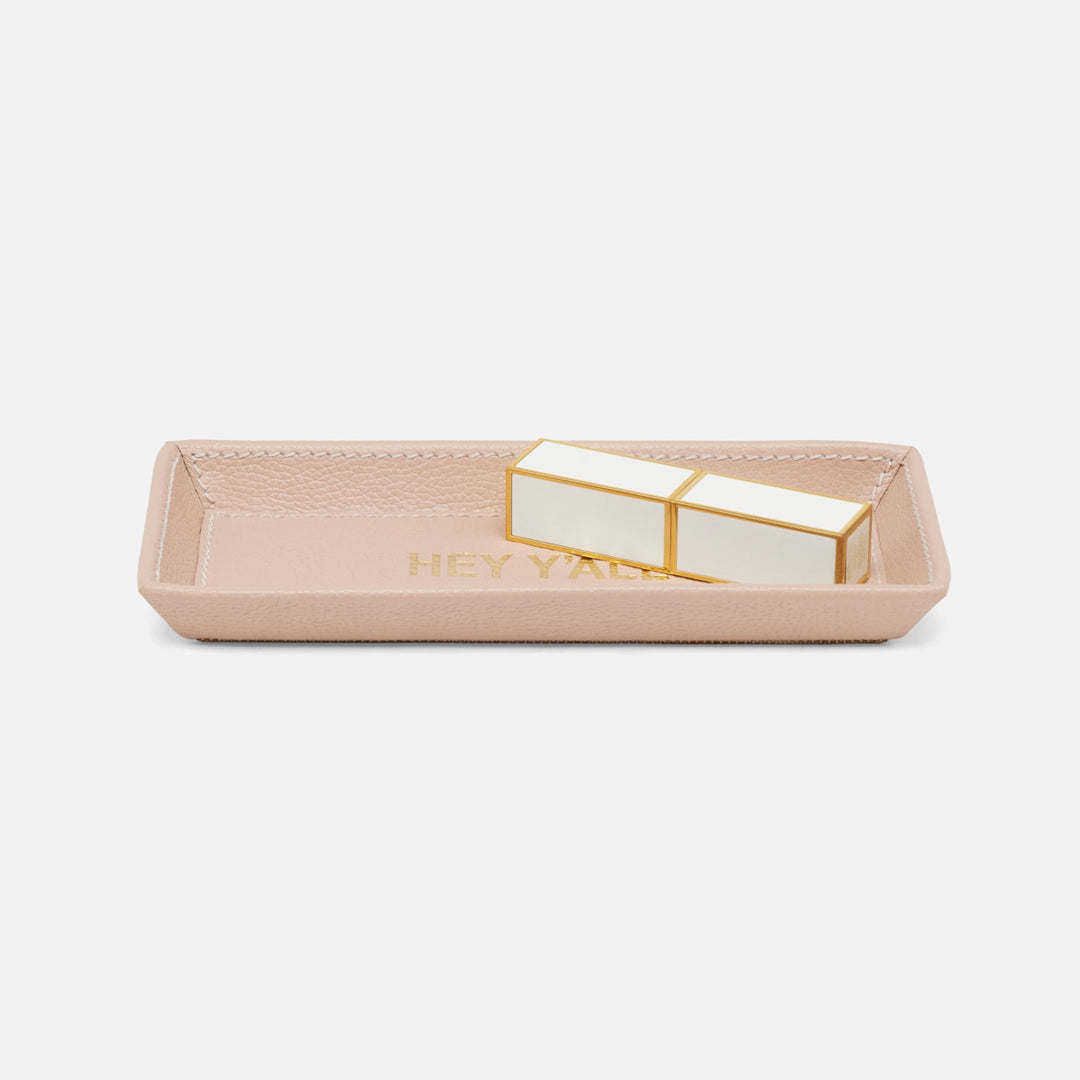 Decorah, Dusty Rose, Eyeglass Holder, Hey Y'All, Full-Grain Leather, Pack/2
