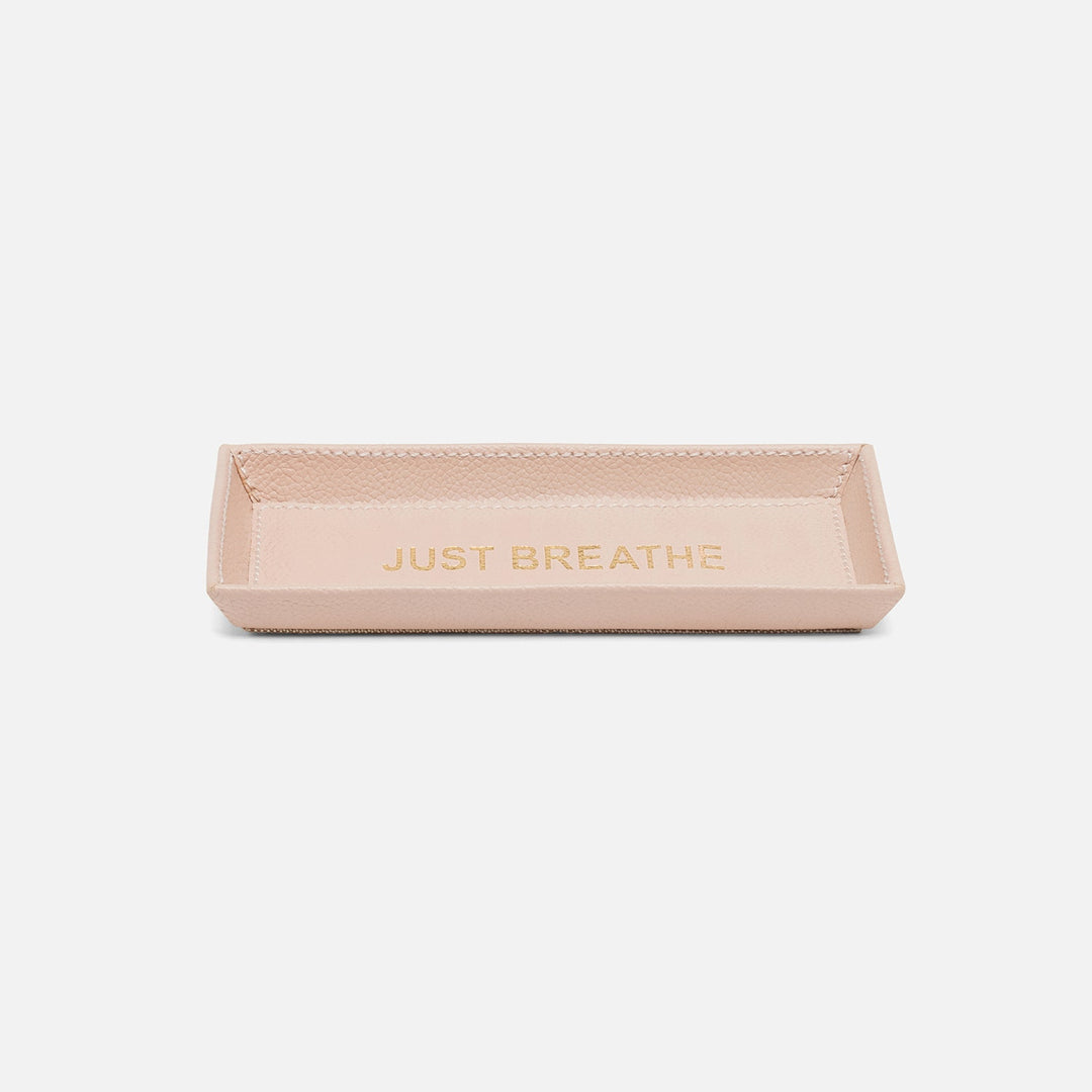 Decorah, Dusty Rose, Eyeglass Holder, Just Breathe, Full-Grain Leather, Pack/2