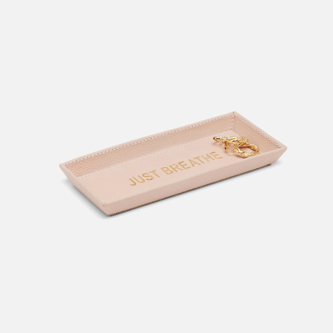 Decorah, Dusty Rose, Eyeglass Holder, Just Breathe, Full-Grain Leather, Pack/2